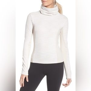 Nike Cream Pro Hyperwarm Long Sleeve Turtleneck Top